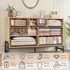 7 Dresser For Bedroom, 52" Wide Dresser, Wide Drawer With Storage Freestanding, Wooden Closet Storage Chest -Garvee Sales GUEST e8217344 af46 4d1e 8497 6d3c919a71ca