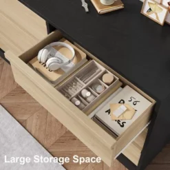 Garvee Modern Double Dresser Organizer With 6 Drawers Large Storage, Wooden Chest Of Drawers For Living Room, Bedroom, Nursery, Hallway -Garvee Sales GUEST e84291d9 c179 4956 80d9 ea444dd8f3ce