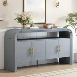 59" Entryway Console Table With Storage, Wooden Sideboard Buffet Cabinet, Behind Couch Table, Sofa Foyer Table For Entryway Hallway Living Room 21 59" Entryway Console Table With Storage, Wooden Sideboard Buffet Cabinet, Behind Couch Table, Sofa Foyer Table For Entryway Hallway Living Room -Garvee Sales GUEST e9981392 3971 4c4b 8e11 1f28142e5b66