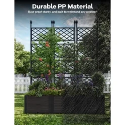 Plastic Plant Box With Plastic Trellis, With Trellis Planter For Climbing Plant Outdoor Planter Box Privacy Screen, For Backyard Patio 13 Plastic Plant Box With Plastic Trellis, With Trellis Planter For Climbing Plant Outdoor Planter Box Privacy Screen, For Backyard Patio -Garvee Sales GUEST e9c9f1f9 bc64 4788 84d4 2088e41e6745