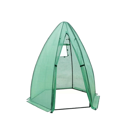 Portable Hexagonal Greenhouse For Outdoor Plants, Heavy Duty PE Cover, Zippered Door & Mesh Window, Plant Protection From Animals & Weather 6 Portable Hexagonal Greenhouse For Outdoor Plants, Heavy Duty PE Cover, Zippered Door & Mesh Window, Plant Protection From Animals & Weather - Image 6