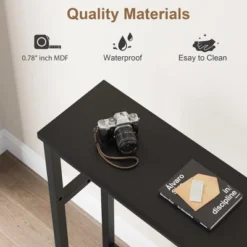 5.9" Slim Sofa Table, 2 Tier Narrow Console Table With Adjustable Shelf, Space-Saving Behind Couch Table 10 5.9" Slim Sofa Table, 2 Tier Narrow Console Table With Adjustable Shelf, Space-Saving Behind Couch Table -Garvee Sales GUEST ea5a1591 6c8b 4854 9f82 e935d1f9d039