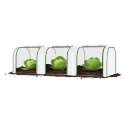 Mini Greenhouse With PE Cover & Roll-Up Zipper Door, Portable Plant Growing Tent For Indoor, Outdoor, Balcony, Garden – White 9 Mini Greenhouse With PE Cover & Roll-Up Zipper Door, Portable Plant Growing Tent For Indoor, Outdoor, Balcony, Garden – White -Garvee Sales GUEST eab9eb15 aa01 43a5 8d21 ce3be13300c9