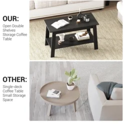 2-Tier Industrial Coffee Table With Storage Shelf For Small Apartment Living Room 12 2-Tier Industrial Coffee Table With Storage Shelf For Small Apartment Living Room -Garvee Sales GUEST eac3e27c e48a 4da1 80e8 6a6d551cce67