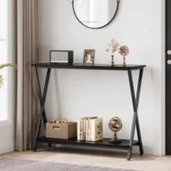 Narrow Console Table Behind Couch Table, 2-Tier Industrial Entryway Table For Living Room, Hallway, Foyer (Vintage) 13 Narrow Console Table Behind Couch Table, 2-Tier Industrial Entryway Table For Living Room, Hallway, Foyer (Vintage) -Garvee Sales GUEST eb07f7ef 4c75 429c 88fd 0fc3a4fbd02d