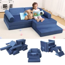 Kids Couch 13PCS Play Couch,modular Kids Play Couch For Playroom, Playhouse Play Set For Toddlers Babies, Foam Modular Sectional Sofa -Garvee Sales GUEST eb173599 539e 4f1a 92fd c0993d3fddae
