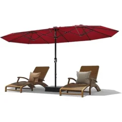 15FT Large Patio Double-Sided Rectangle Market Umbrella With Base For Poolside Lawn Backyard 18 15FT Large Patio Double-Sided Rectangle Market Umbrella With Base For Poolside Lawn Backyard -Garvee Sales GUEST eb5cb595 a04c 4c8f 8ec3 fa40f120c035