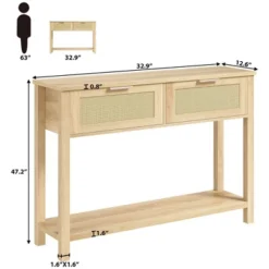 Entryway Table With 2 Drawers, Console Table For Entryway, Wooden Sofa Table With Storage, Boho Console Table For Living Room, Hallway Foyer Table 13 Entryway Table With 2 Drawers, Console Table For Entryway, Wooden Sofa Table With Storage, Boho Console Table For Living Room, Hallway Foyer Table -Garvee Sales GUEST edafff3a 363a 43a4 b3ab 54d551a9e00f