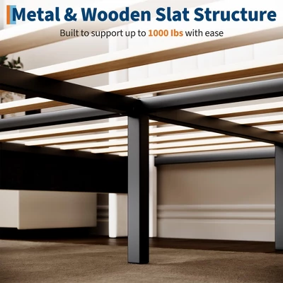 Full Size Upholstered Platform Bed Frame With 3 XL Storage Drawers - Wood Slat Support, No Box Spring Needed, Quiet & Sturdy Design 7 Full Size Upholstered Platform Bed Frame With 3 XL Storage Drawers - Wood Slat Support, No Box Spring Needed, Quiet & Sturdy Design - Image 7