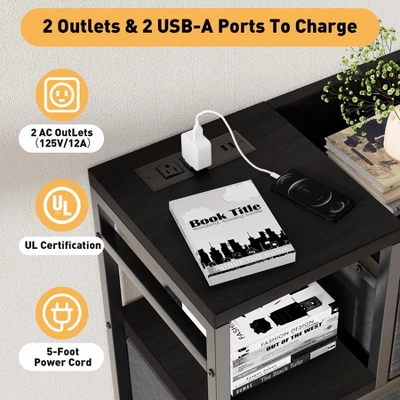 Dresser TV Stand With Power Outlet, Bedroom Dresser With 9 Drawers, Chest Of Drawers, Steel Frame Storage Closet For Living Room Hallway 2 Dresser TV Stand With Power Outlet, Bedroom Dresser With 9 Drawers, Chest Of Drawers, Steel Frame Storage Closet For Living Room Hallway - Image 2