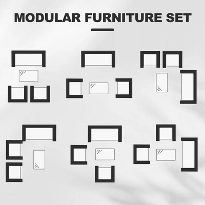 4-Piece All-Weather Patio Set - UV-Resistant PE Rattan & Rust-Proof Iron, Ergonomic Chairs, Tempered Glass Table For Indoor/Outdoor 5 4-Piece All-Weather Patio Set - UV-Resistant PE Rattan & Rust-Proof Iron, Ergonomic Chairs, Tempered Glass Table For Indoor/Outdoor - Image 5