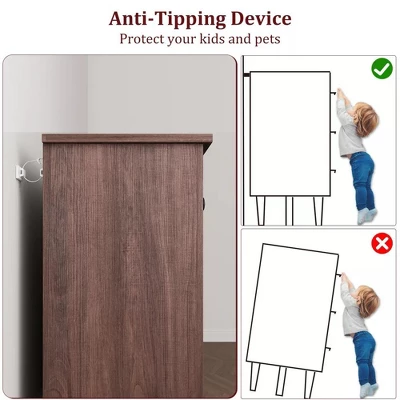 6 Dresser Cabinet, 47" Wide Drawer Dresser With Storage Freestanding, Wooden Closet Dresser Storage Chest For Bedroom Living Room 6 6 Dresser Cabinet, 47" Wide Drawer Dresser With Storage Freestanding, Wooden Closet Dresser Storage Chest For Bedroom Living Room - Image 6