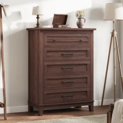 Freestanding 41.3" Tall Vertical Drawer Dresser With Storage , Wooden Closet Storage Chest For Living Room, Bedroom, Entryway, Bedroom 18 Freestanding 41.3" Tall Vertical Drawer Dresser With Storage , Wooden Closet Storage Chest For Living Room, Bedroom, Entryway, Bedroom -Garvee Sales GUEST f5ca02fe 6574 4f7f ad89 133f85e91637