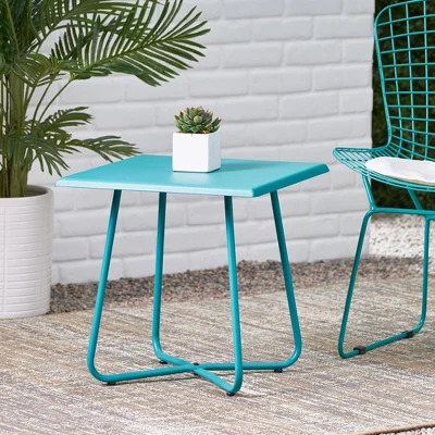 18inch Side Table, Small Coffee Square Table Terrace Wrought Iron Side Table With X-shape Base For Living Room Bedroom Dining Room Decoration 1 18inch Side Table, Small Coffee Square Table Terrace Wrought Iron Side Table With X-shape Base For Living Room Bedroom Dining Room Decoration