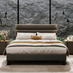 Full/ Queen/ King Bed Frame With Adjustable Headboard, Fabric Upholstered And Wooden Slats Support, Heavy Duty Mattress Foundation 18 Full/ Queen/ King Bed Frame With Adjustable Headboard, Fabric Upholstered And Wooden Slats Support, Heavy Duty Mattress Foundation -Garvee Sales GUEST f5fd7f5d 30eb 4a11 a689 c6dee0d66434