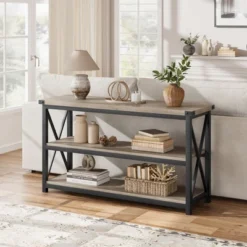 Whizmax Industrial Console Table For Entryway, 47.2" Narrow Entryway Table With Storage, 3 Tier Wood Sofa Table For Living Room, Hallway, ,Entryway 17 Whizmax Industrial Console Table For Entryway, 47.2" Narrow Entryway Table With Storage, 3 Tier Wood Sofa Table For Living Room, Hallway, ,Entryway -Garvee Sales GUEST f69d5248 9067 4f5a bc39 d8c9a83a1773
