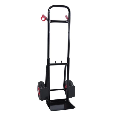 Hand Truck Dolly 2 Wheel Dolly Cart And 4 Wheel Push Cart With Swivel Wheels 330 LBS Capacity Heavy-Duty Luggage Trolley Cart For Moving Warehouse 3 Hand Truck Dolly 2 Wheel Dolly Cart And 4 Wheel Push Cart With Swivel Wheels 330 LBS Capacity Heavy-Duty Luggage Trolley Cart For Moving Warehouse - Image 3