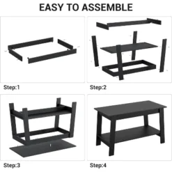 Coffee Table, Small Living Room Tables, 2-Tier Rustic Coffee Table For Living Room, Modern Farmhouse Rectangular Wood Table For Home 16 Coffee Table, Small Living Room Tables, 2-Tier Rustic Coffee Table For Living Room, Modern Farmhouse Rectangular Wood Table For Home -Garvee Sales GUEST f87026f4 8269 40a5 8157 cbff13287d7d