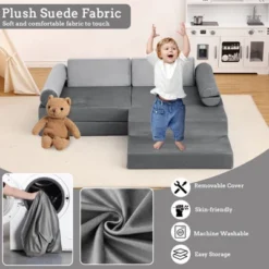 Kids Couch 13PCS Play Couch,modular Kids Play Couch For Playroom, Playhouse Play Set For Toddlers Babies, Foam Modular Sectional Sofa -Garvee Sales GUEST f8954b24 666a 4c6c 834a 560036666635