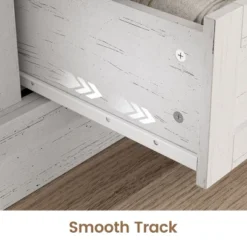 Farmhouse 4 Drawer Dresser, 58.7" Chest Of Drawers With Sliding Barn Door, Rustic Wood Sideboard Buffet Cabinet With Adjustable Shelves 13 Farmhouse 4 Drawer Dresser, 58.7" Chest Of Drawers With Sliding Barn Door, Rustic Wood Sideboard Buffet Cabinet With Adjustable Shelves -Garvee Sales GUEST f9557ab2 2776 4bd6 babb abd41cd1d4c9