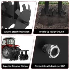 Disc Harrow Implements ATV Food Plot Impact Implements ATV/UTV Disc Harrow Plow Scraper Blade For Improving Soil Quality And Crop Yield -Garvee Sales GUEST f9adbf19 10da 49da 8743 4c6393cf5683