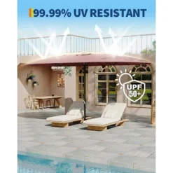 13ft Double-Sided Patio Umbrella With Crank Lift, UPF 50+, All-Weather, (Without Base) 10 13ft Double-Sided Patio Umbrella With Crank Lift, UPF 50+, All-Weather, (Without Base) -Garvee Sales GUEST f9e52c7c 0186 4b8a 8361 58ae0f16938f