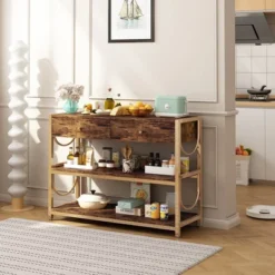 Console Sofa Table With Drawers And Shelves, 32 Inch Entryway Table 12 Console Sofa Table With Drawers And Shelves, 32 Inch Entryway Table -Garvee Sales GUEST fa047e88 3d6e 409d 9faf e1110ead0f78