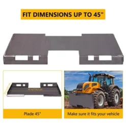 Garvee Heavy-Duty Skid Steer Mount Plate, 1/4" Thickness And 3000LBS Weight Capacity, Easy To Weld Or Bolt To Different Accessories 9 Garvee Heavy-Duty Skid Steer Mount Plate, 1/4" Thickness And 3000LBS Weight Capacity, Easy To Weld Or Bolt To Different Accessories -Garvee Sales GUEST fa2a1fa2 efcb 4c52 9b27 6713e8ff6242