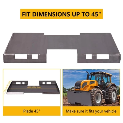Garvee Heavy-Duty Skid Steer Mount Plate, 1/4" Thickness And 3000LBS Weight Capacity, Easy To Weld Or Bolt To Different Accessories 4 Garvee Heavy-Duty Skid Steer Mount Plate, 1/4" Thickness And 3000LBS Weight Capacity, Easy To Weld Or Bolt To Different Accessories - Image 4