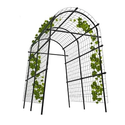 Garden Arch Trellis 7.5FT – Extra Tall Metal Pergola Arbor With Polyethylene-Coated Steel, Adjustable Width, For Climbing Plants & Outdoor Décor 7 Garden Arch Trellis 7.5FT – Extra Tall Metal Pergola Arbor With Polyethylene-Coated Steel, Adjustable Width, For Climbing Plants & Outdoor Décor - Image 7