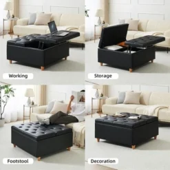 Whizmax Storage Ottoman Coffee Table With Lift Top,Tufted Upholstered Ottoman With Storage For Bedroom Living Room 11 Whizmax Storage Ottoman Coffee Table With Lift Top,Tufted Upholstered Ottoman With Storage For Bedroom Living Room -Garvee Sales GUEST fbb7794f efef 49d4 b98b 1c2c3e6cf53f