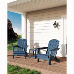 Folding Adirondack Chairs Set Of 2 With Side Table - HDPE Poly Lumber, 380lb Capacity & Weather-Resistant For Patio, Fire Pit 21 Folding Adirondack Chairs Set Of 2 With Side Table - HDPE Poly Lumber, 380lb Capacity & Weather-Resistant For Patio, Fire Pit -Garvee Sales GUEST fc492d01 4292 4e82 a5d7 5d675793f752