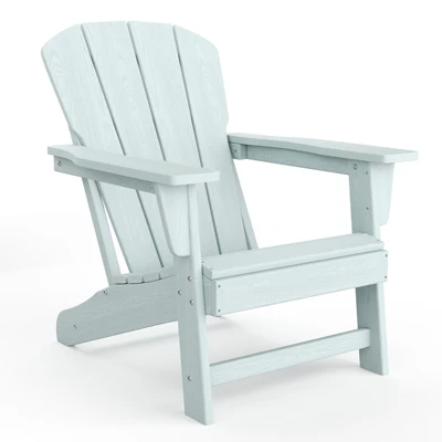 Outdoor Adirondack Chair - HDPE, With Wide Armrests & Slatted Back, All-Weather For Patio & Pool, Ergonomic Backrest 10 Outdoor Adirondack Chair - HDPE, With Wide Armrests & Slatted Back, All-Weather For Patio & Pool, Ergonomic Backrest - Image 10