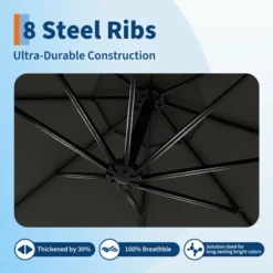 Garvee 10FT Cantilever Umbrella Outdoor Patio, Patio Umbrella With Lift & Tilt Adjustment, UV Protection, Fade Resistant For Deck, Pool, Gray 10 Garvee 10FT Cantilever Umbrella Outdoor Patio, Patio Umbrella With Lift & Tilt Adjustment, UV Protection, Fade Resistant For Deck, Pool, Gray -Garvee Sales GUEST fcb671af 7872 43dc b741 77364308e648