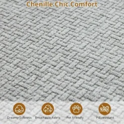 106'' Curved Modular Sectional Sofa With Chaise & Sleeper, Chenille Fabric, No Assembly For Living Room/Apartment/Bedroom -Garvee Sales GUEST ff81d85c 0731 4a11 92c2 5f8539a735b5